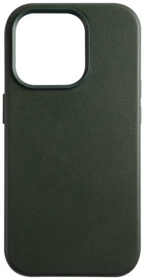 Чехол -LINE для iPhone 14 Pro MagSafe Leather Olive (УТ000032537)