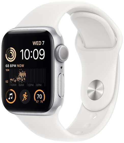 Смарт-часы Apple Watch SE 44mm Silver 2022 (MNK23)