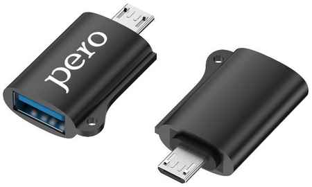 Адаптер Pero MicroUSB/USB 2.0 Black (PRAD02MUBK) 90154468264