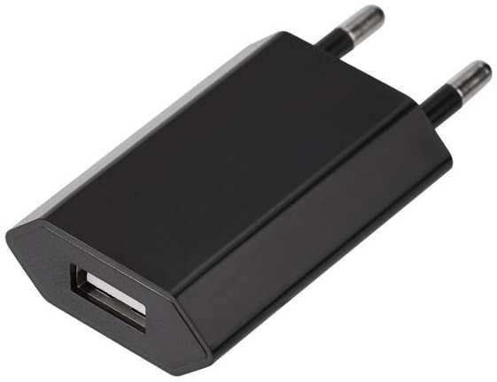 Сетевое зарядное устройство Rexant USB, 1 А, черное (16-0272)