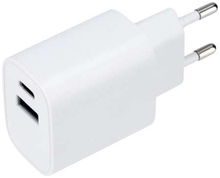Сетевое зарядное устройство Rexant USB + Type-C, 2,4 A, белое (16-0296) 90154469954
