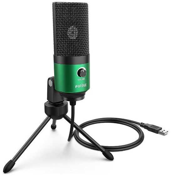 Игровой микрофон для компьютера Fifine K669 Green 90154473728