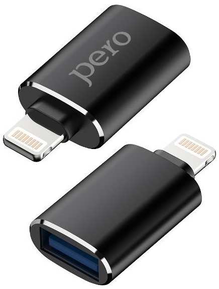 Адаптер PERO AD02 OTG Lightning/USB 3.0 Black (PRAD02LTBK) 90154476307
