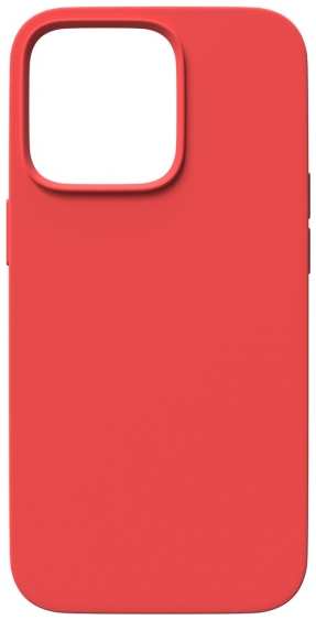 Чехол RED-LINE для iPhone 14 Pro Max, с тканевой подкладкой, красный (УТ000032945) 90154478112