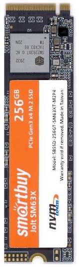 SSD накопитель Smartbuy Jolt SM63X 256GB (SBSSD-256GT-SM63XT-M2P4)