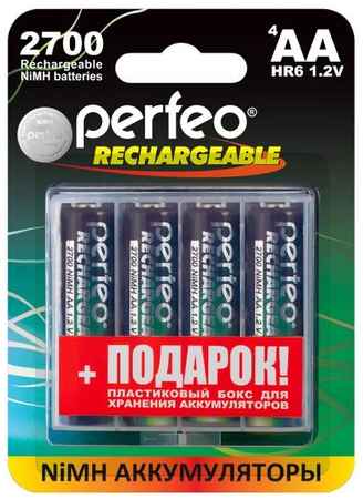 Аккумуляторы PERFEO LR6 (АА), 2700 мАч, 4 шт + Box (PF AA2700/4B) 90154481084