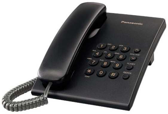 Телефон проводной Panasonic KX-TS2350RUB Вlack 90154484538