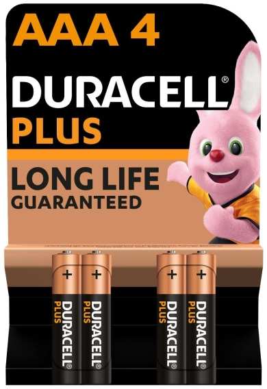 Батарейки Duracell LR03 (AAA), 4 шт 90154486057
