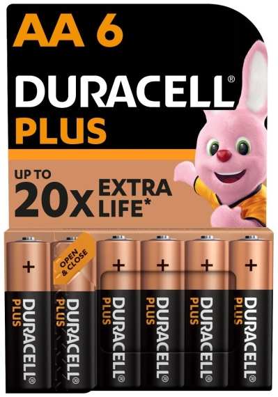 Батарейки Duracell LR6 (АА), 6 шт 90154486941