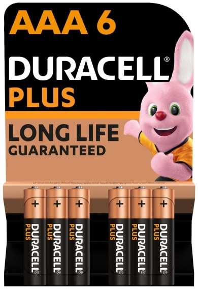 Батарейки Duracell LR03 (AAA), 6 шт
