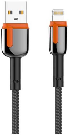 Кабель LDNIO USB - USB-C, 2 м, черный/оранжевый (LS592) 90154489574