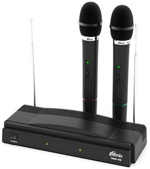 Беспроводная микрофонная система Ritmix RWM-210 Black 90154493776