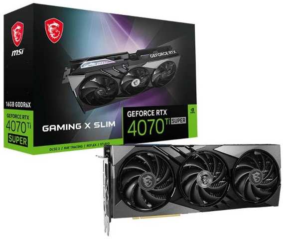 Видеокарта MSI Nvidia GeForce RTX 4070 Ti Super Gaming X Slim 16GB