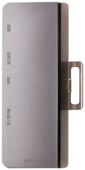 Адаптер Barn&Hollis USB Type-C 6in1 для iPad Pro, металл, серебристый (УТ000027060)