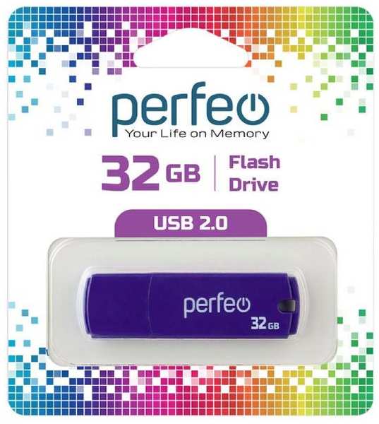 USB-флешка PERFEO C05 USB 32GB Violet (PF-C05P032) 90154608350