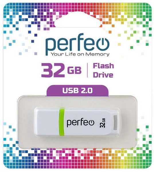 USB-флешка PERFEO C11 USB 32GB White (PF-C11W032) 90154608355