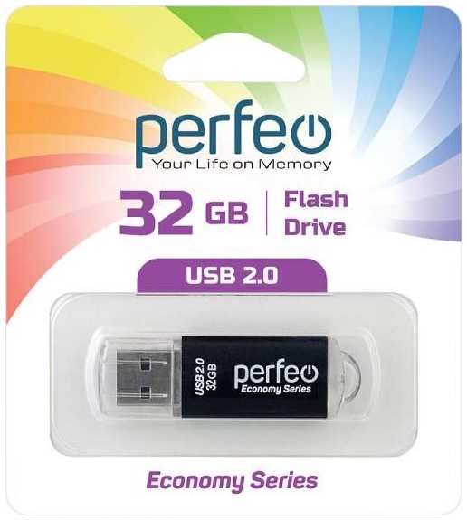 USB-флешка PERFEO Economy Series E01 USB 32GB (PF-E01B032ES)