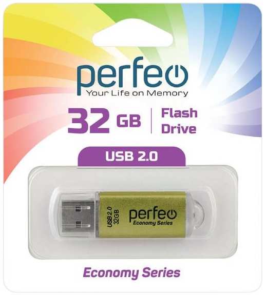 USB-флешка PERFEO Economy Series E01 USB 32GB (PF-E01Gl032ES)