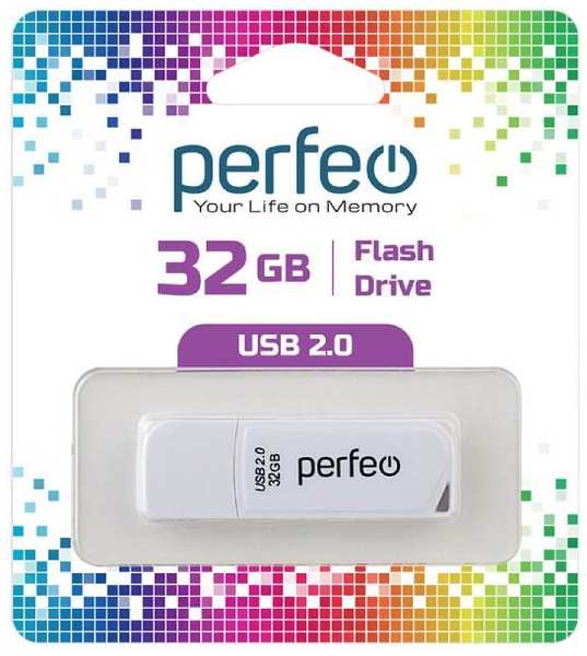 USB-флешка PERFEO C10 USB 32GB White (PF-C10W032) 90154608526