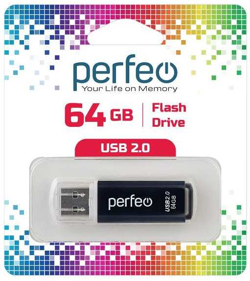 USB-флешка PERFEO C13 USB 64GB Black (PF-C13B064) 90154608536