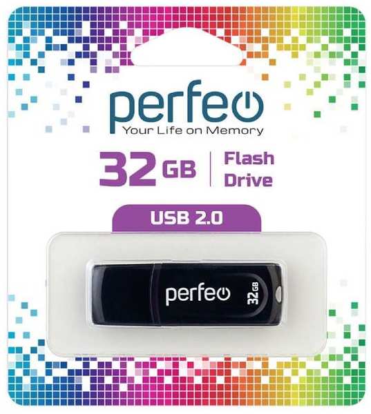 USB-флешка PERFEO C09 USB 32GB Black (PF-C09B032) 90154608538