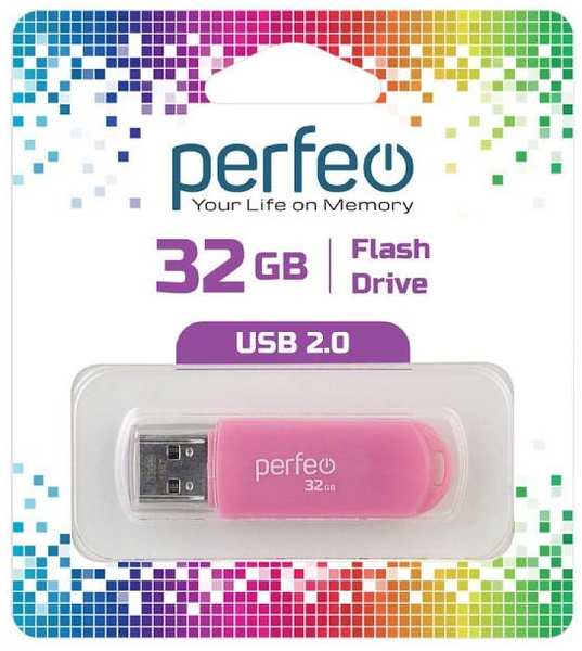 USB-флешка PERFEO C03 USB 32GB Pink (PF-C03P032) 90154608542