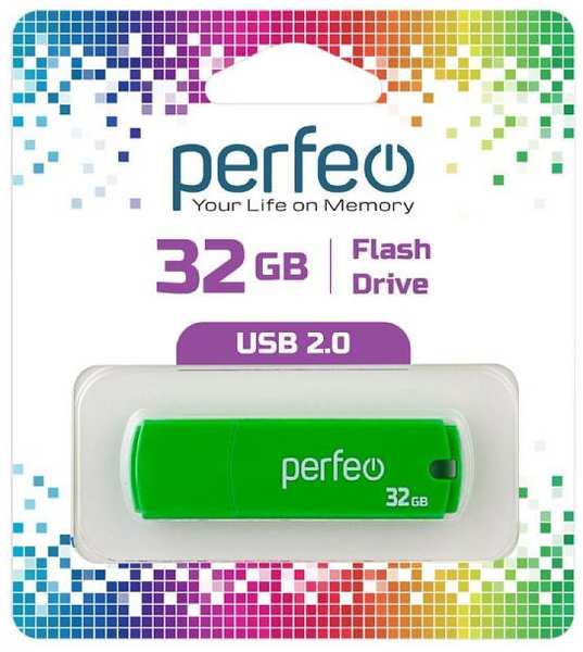 USB-флешка PERFEO C05 USB 32GB Green (PF-C05G032) 90154608544