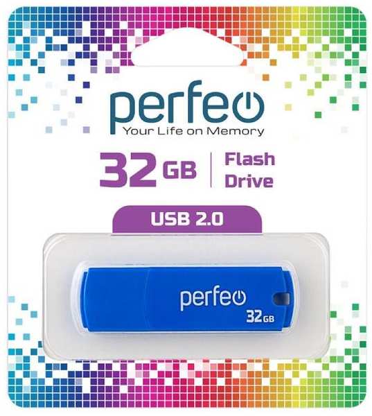 USB-флешка PERFEO C05 USB 32GB Blue (PF-C05N032) 90154608566