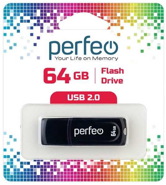 USB-флешка PERFEO C09 USB 64GB Black (PF-C09B064) 90154608575