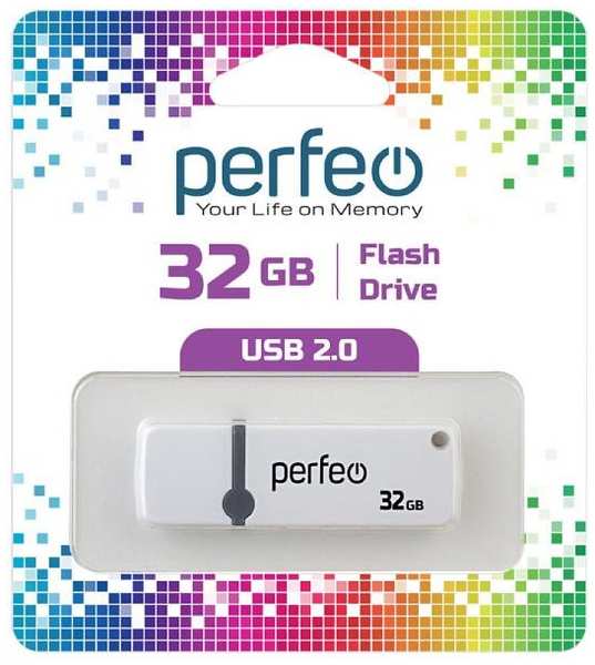 USB-флешка Perfeo C07 USB 32GB White (PF-C07W032) 90154608578