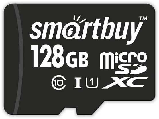 Карта памяти Smartbuy micro SDXC 128GB Class 10 UHS-1 (SB128GBSDCL10-00)