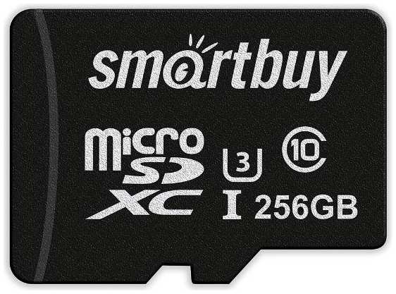 Карта памяти Smartbuy micro SDXC 256GB Class 10 Pro U3 R/W:90/70MB/s, с адаптером SD (SB256GBSDCL10U3-01)