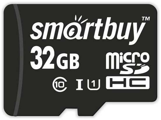 Карта памяти Smartbuy micro SDHC 32GB Class 10 UHS-I (SB32GBSDCL10-00)