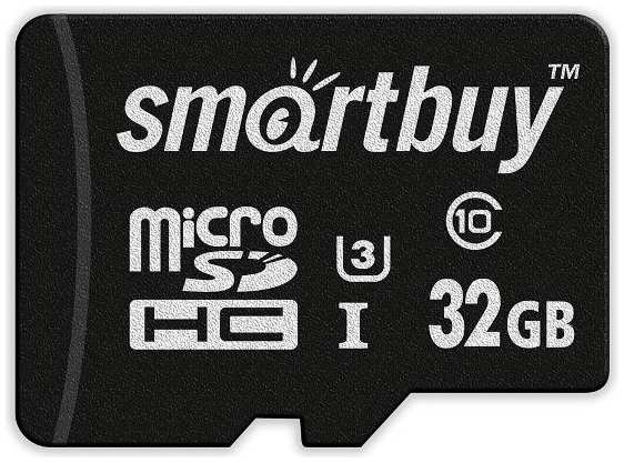 Карта памяти Smartbuy micro SDHC 32GB Class 10 Pro U3 R/W:90/70MB/s, с адаптером SD (SB32GBSDCL10U3-01) 90154610871