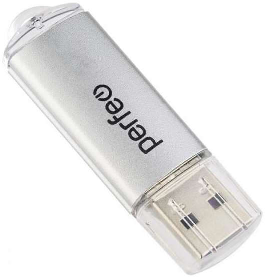 USB-флешка PERFEO C14 64GB USB 3.0, серебристый металлик (PF-C14S064ES) 90154613381