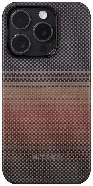 Чехол PITAKA MagEZ Case 4 для iPhone 15 Pro Max, кевлар Sunset (KI1501SUM)