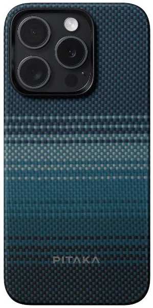 Чехол PITAKA MagEZ Case 4 для iPhone 15 Pro, кевлар Moonrise (KI1501MO)