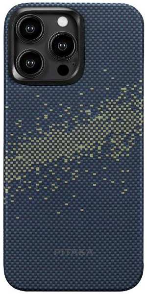 Чехол PITAKA MagEZ Case 4 для iPhone 15 Pro Max Magsafe Milky Way Galaxy (KI1502PMYG)