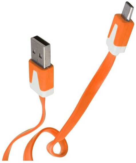 Кабель RED-LINE USB/microUSB, 1 м, оранжевый (УТ000010323) 90154620561