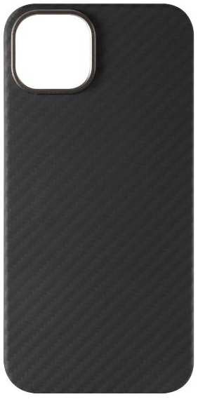 Чехол -LINE MagSafe для iPhone 15 Plus, карбон, матовый (УТ000037392)