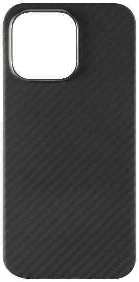 Чехол -LINE MagSafe для iPhone 15 Pro Max, карбон, матовый (УТ000037391)