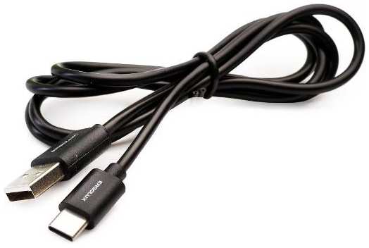 Кабель Ergolux USB Type-C, 3А, 1,2 м, чёрный (ELX-CDC02-C02) 90154623733