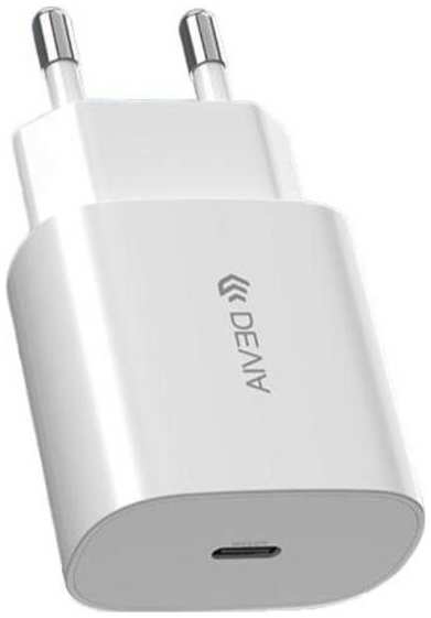 Сетевое зарядное устройство Devia Smart Series PD Quick Charger Set with USB Type-C 25W (120EA4260001)