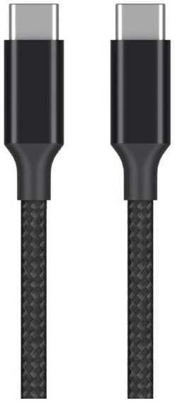 Кабель AXXA USB-С/USB-C, 3 А, 1 м, нейлон, черный (7265)
