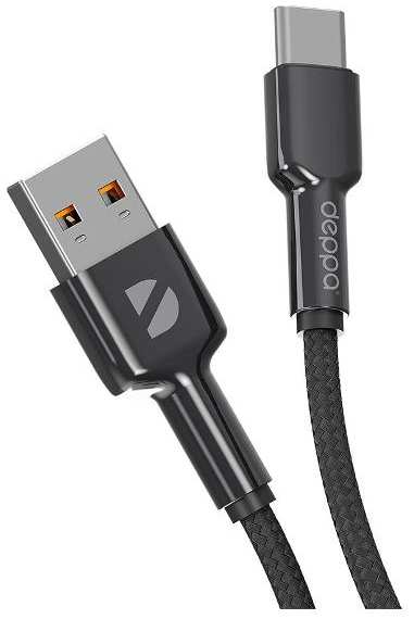 Кабель Deppa USB/USB Type-C, 1 м, чёрный (72507) 90154625298