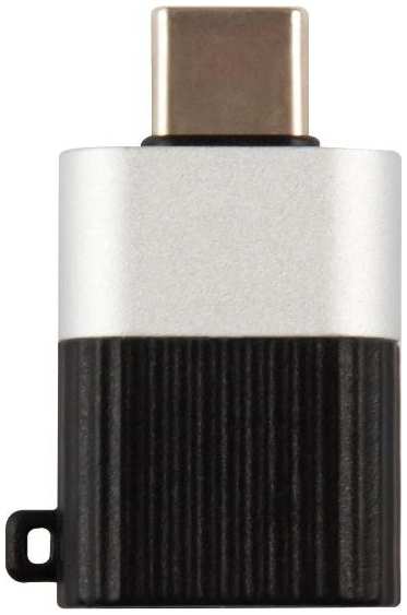 Адаптер-переходник RED-LINE Jumper USB/USB Type-C, 3А, черный/серебристый (УТ000030899)