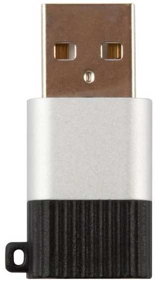 Адаптер-переходник RED-LINE Jumper USB Type-C/USB, 3А, черный/серебристый (УТ000030901)