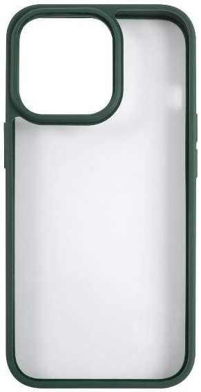Чехол Usams US-BH770 для iPhone 13 Pro, с цветным силиконовым краем, зеленый (IP13PPJX02) 90154628525