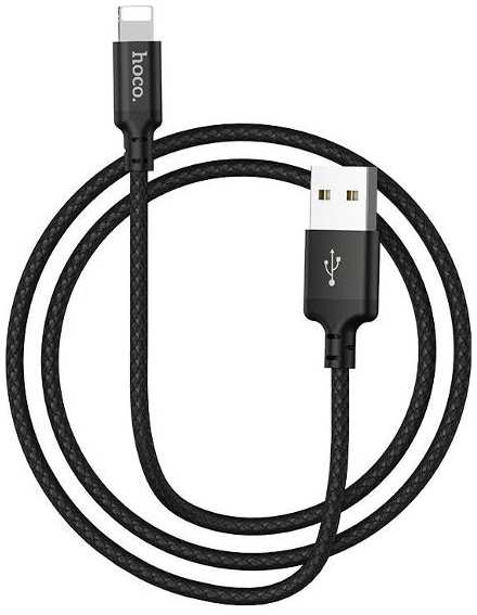 Кабель HOCO X14, USB/Lightning, 2 м, черный (62882) 90154629680