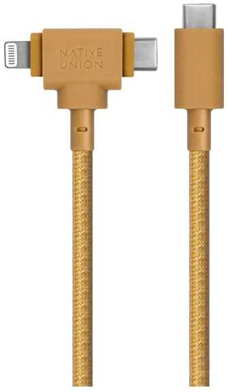 Кабель NATIVE-UNION Belt Cable Duo, USB Type-C/Lightning, 1,5 м, крафт (BELT-CCL-KFT-NP) 90154634702